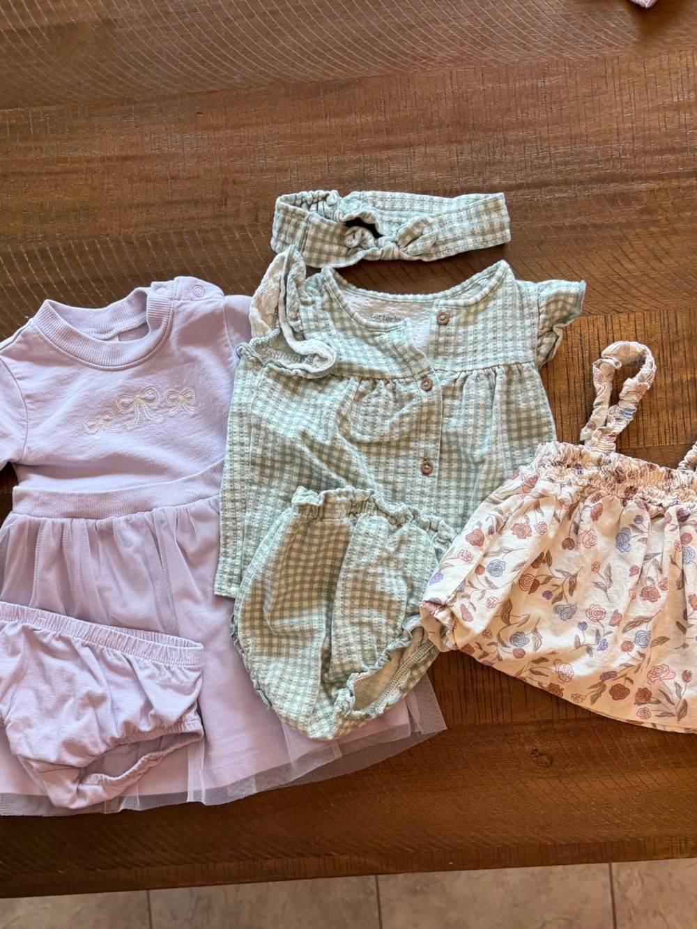 Bundle of Carter’s Baby Girl Clothes Size 12M